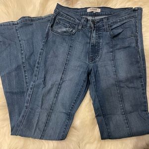 O2 Denim dark wash flare jeans